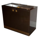 LACQUERED SIDEBOARD WITH INVERTED BAR ON TOP
